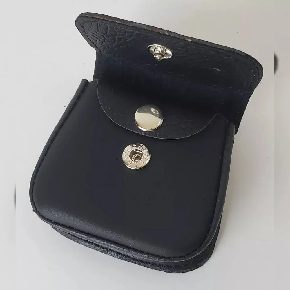 PERUVIAN GENUINE LEATHER PURSE COINS MEN'S WOMEN'S EMBOSSED LOGO DESIGN WALLET